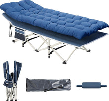 Faltbares Campingbett mit Dicker Matratze und Stabiler Rahmen