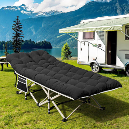 Faltbares Campingbett für Erwachsene mit dicker