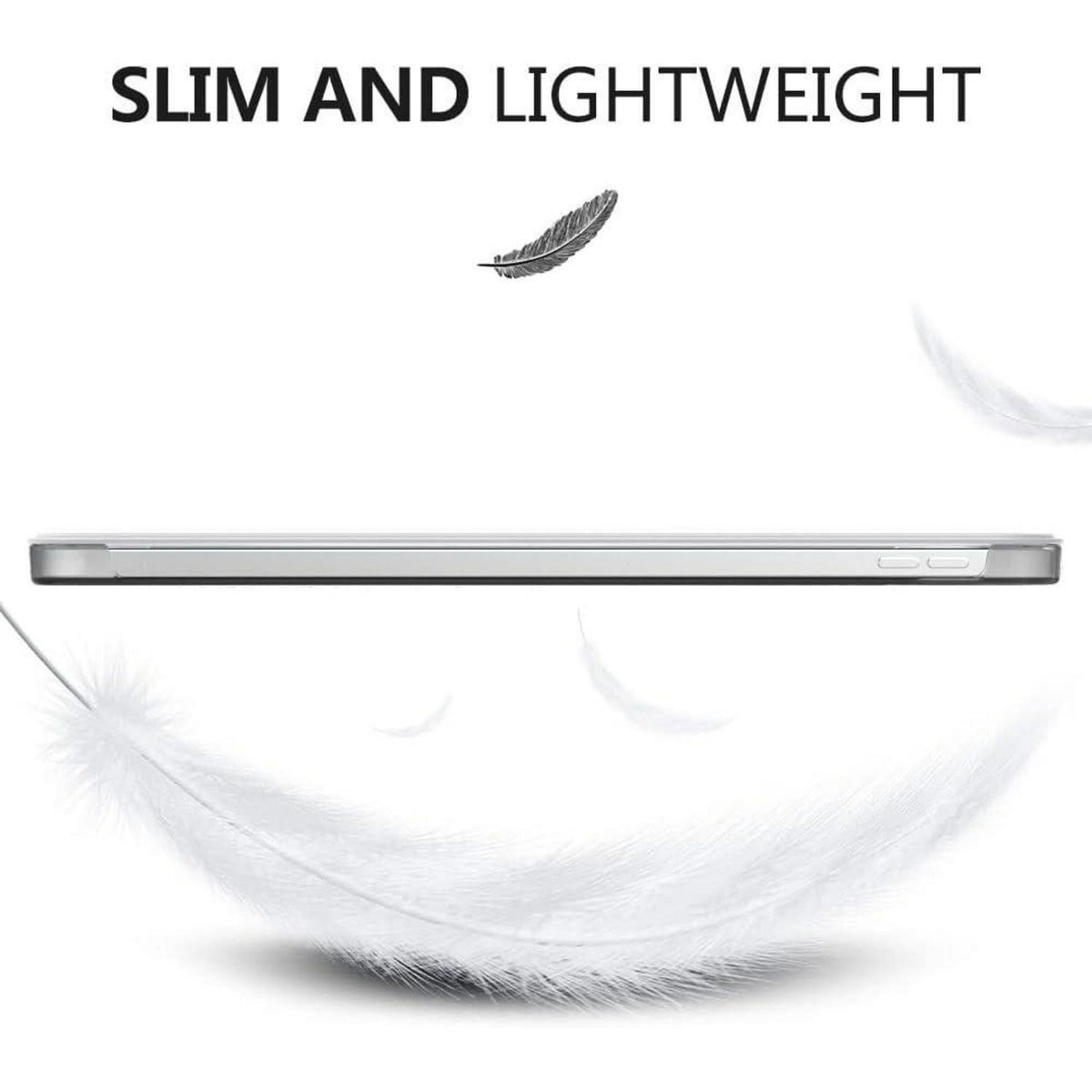 Schlanke Schutzhülle für iPad 11/10. Gen. mit Ständer, Weiß