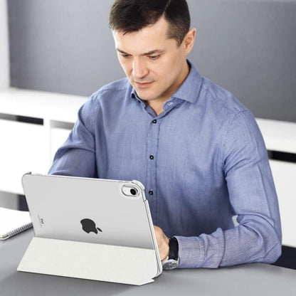 Schlanke Schutzhülle für iPad 11/10. Gen. mit Ständer, Weiß