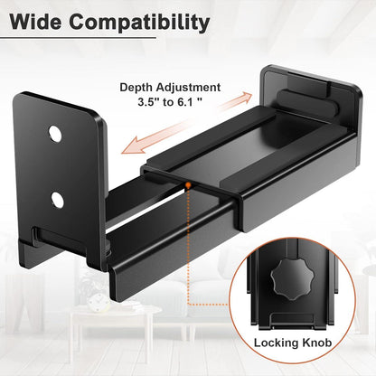 Soundbar Wandhalterung Universal Dual bis max. 15 kg Schwarz