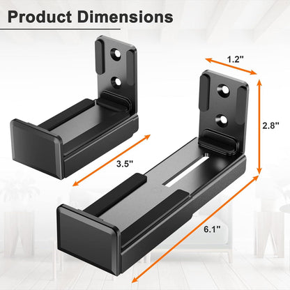 PUTORSEN Soundbar Wandhalterung Universal Dual Halter 15kg Schwarz