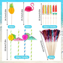 Cocktail Deko Set 80 Stück Cocktailschirmchen Zubehör Party