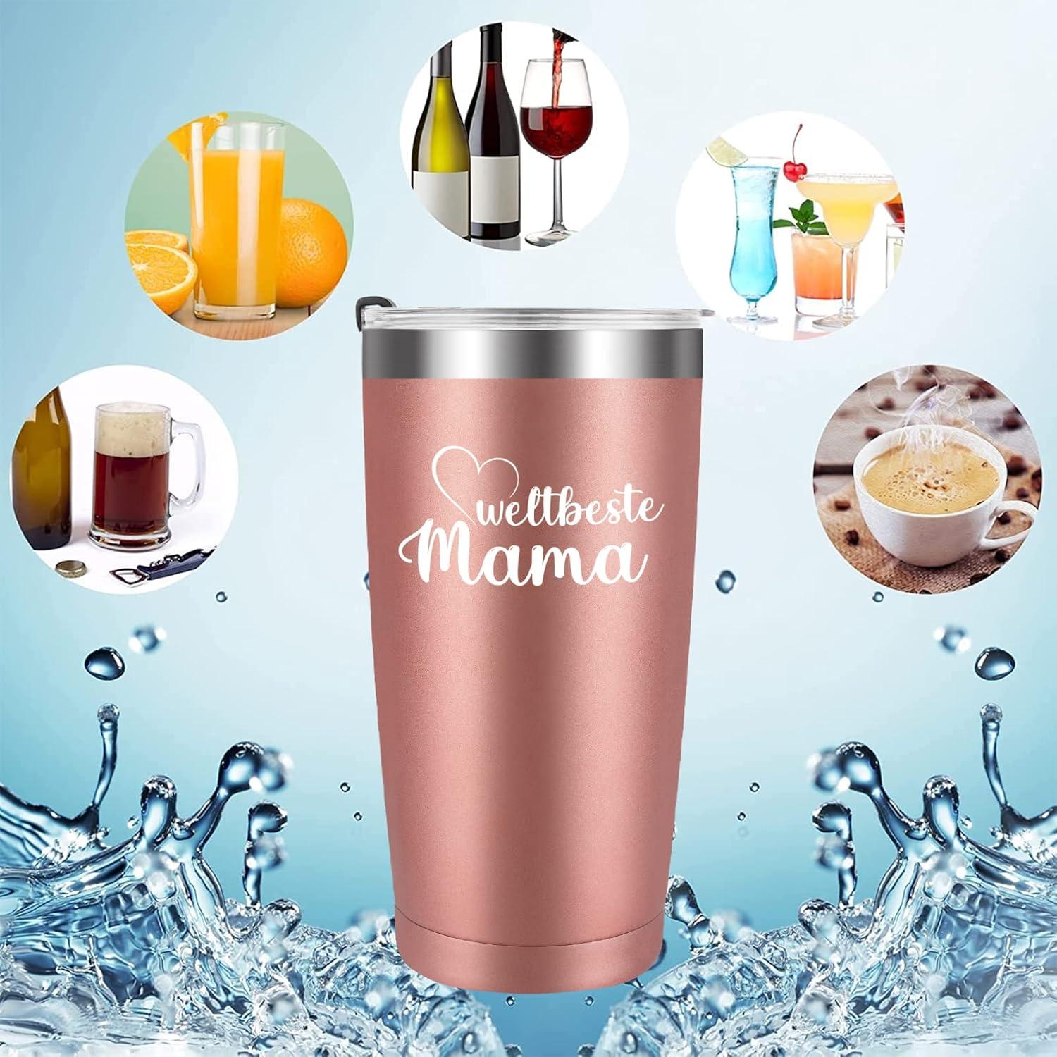 Geschenk für Mama - Weltbeste Mama Tasse 20oz Edelstahl Thermobecher