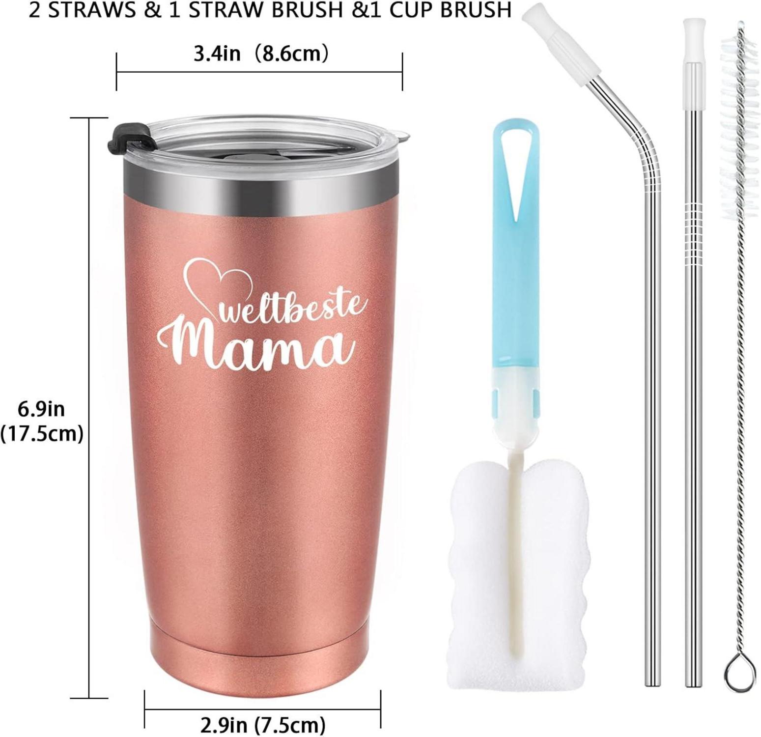 Beste Mama Geschenk - 600ml Edelstahl Thermobecher Tasse