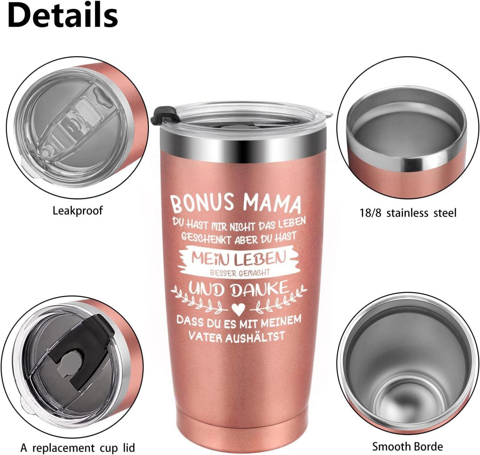 Mama Geschenk Muttertag Stiefmutter 20oz Kaffeebecher to go Thermo