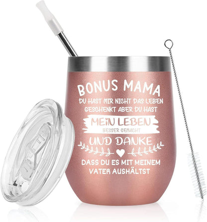 Livole Bonus Mama Geschenk 12oz Kaffee Thermobecher