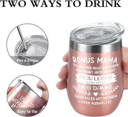 Livole Bonus Mama Geschenk Muttertag Stiefmutter Weihnachten Tasse
