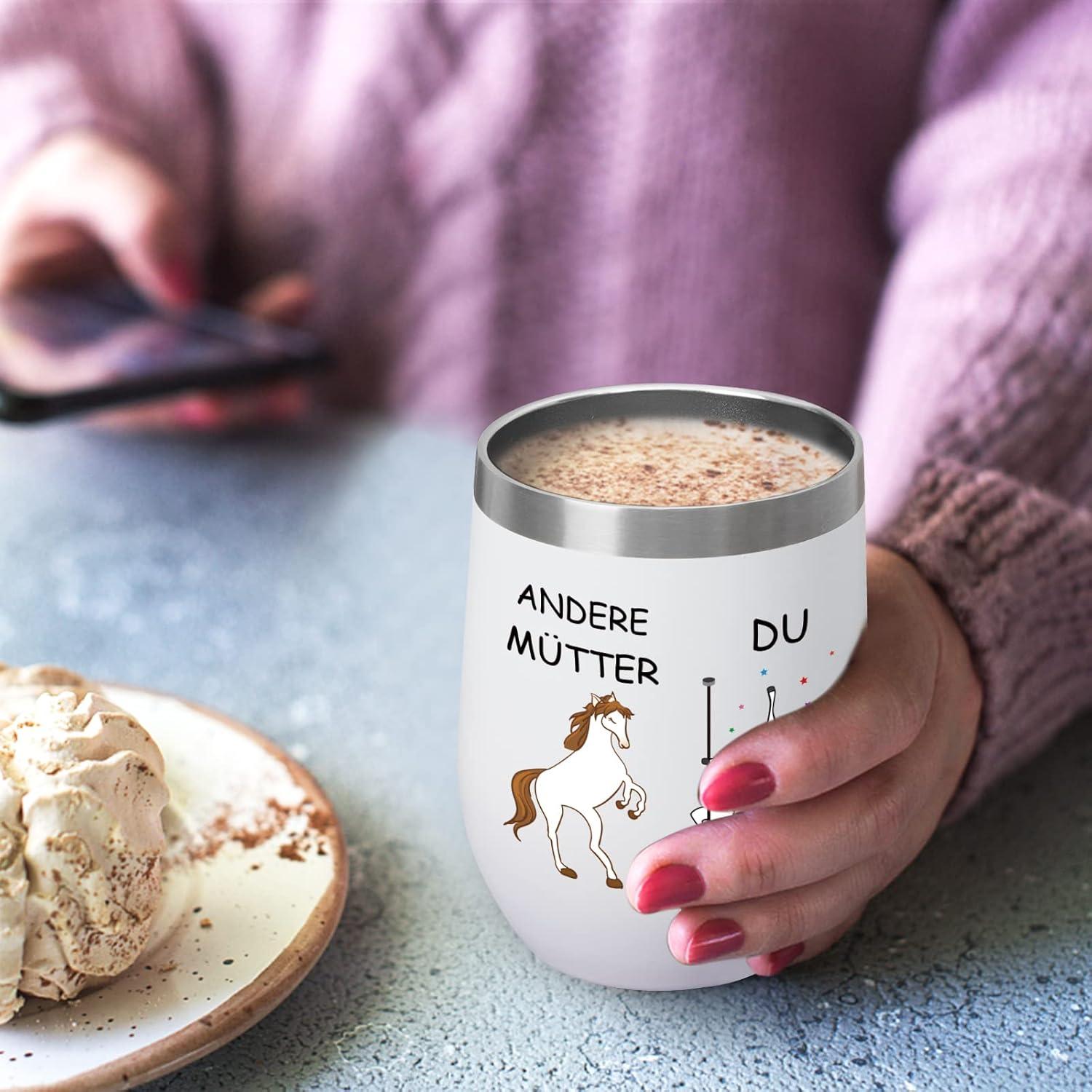 Lustige Geschenke für Mama 350ml Edelstahl Kaffeebecher