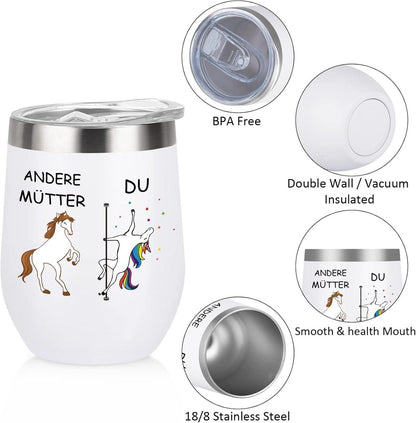 Lustige Mama Geschenk Tasse Spruch Muttertagsgeschenke 350ml Edelstahl