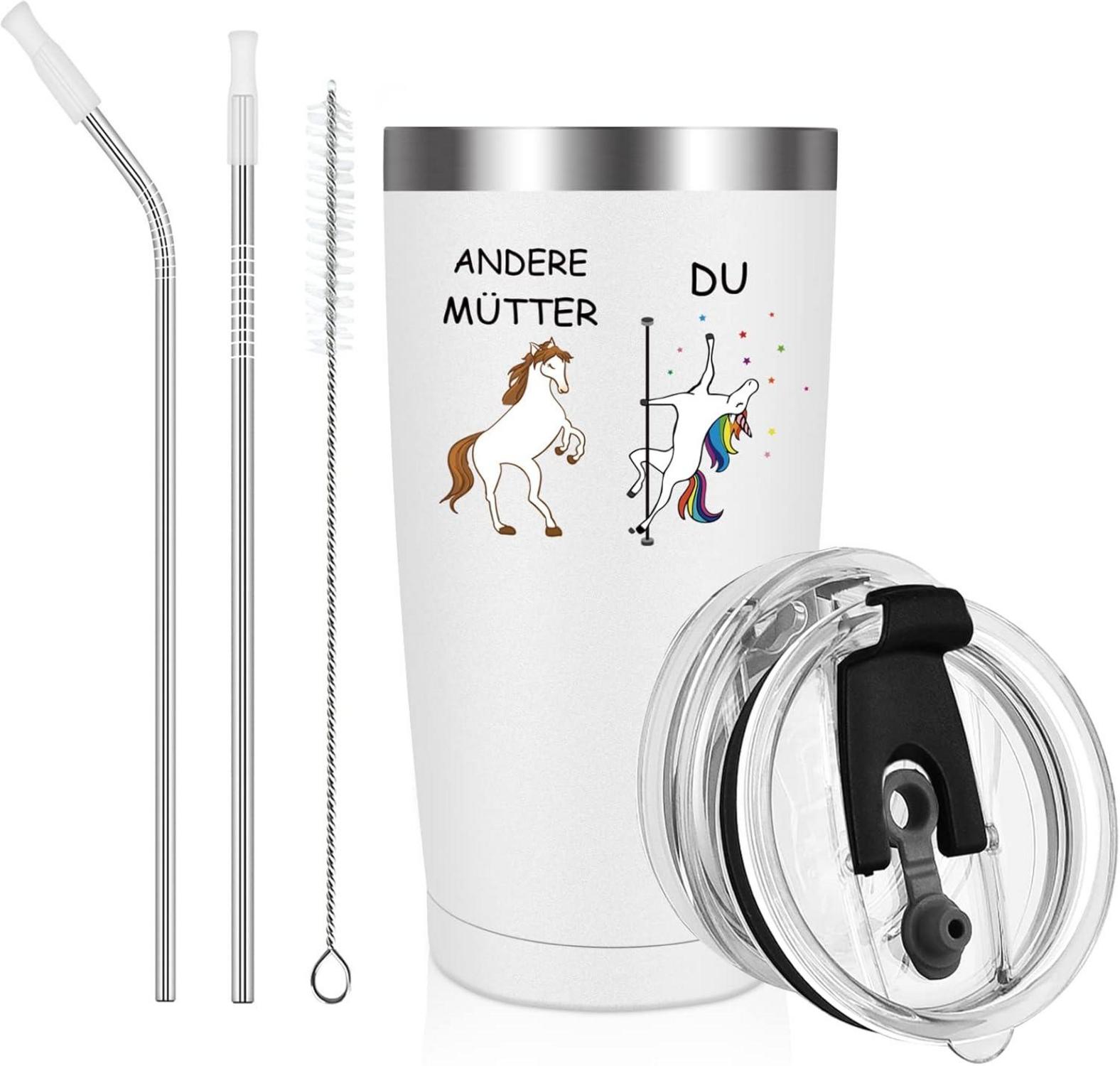 Lustiger Mama Muttertag Thermobecher 600ml Kaffeebecher