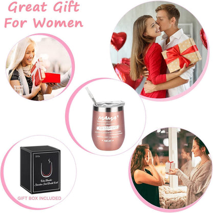 Livole Muttertag Geschenk Mama Weihnachten 12oz Kaffeebecher 350ml Slush Becher