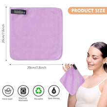 Mikrofaser Abschminktücher 20x20cm 6er Set Grau Violett
