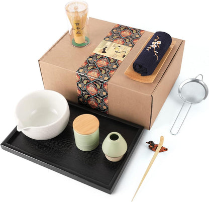 Japanisches Matcha-Tee-Set mit Ausgießer und Teetablett