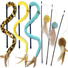 Interaktives Katzenspielzeug Set mit Federstab und