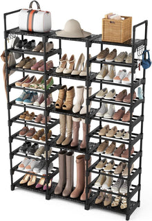 Schuhregal 10 Ebenen Metall 54-62 Paar Schuhe Aufbewahrung