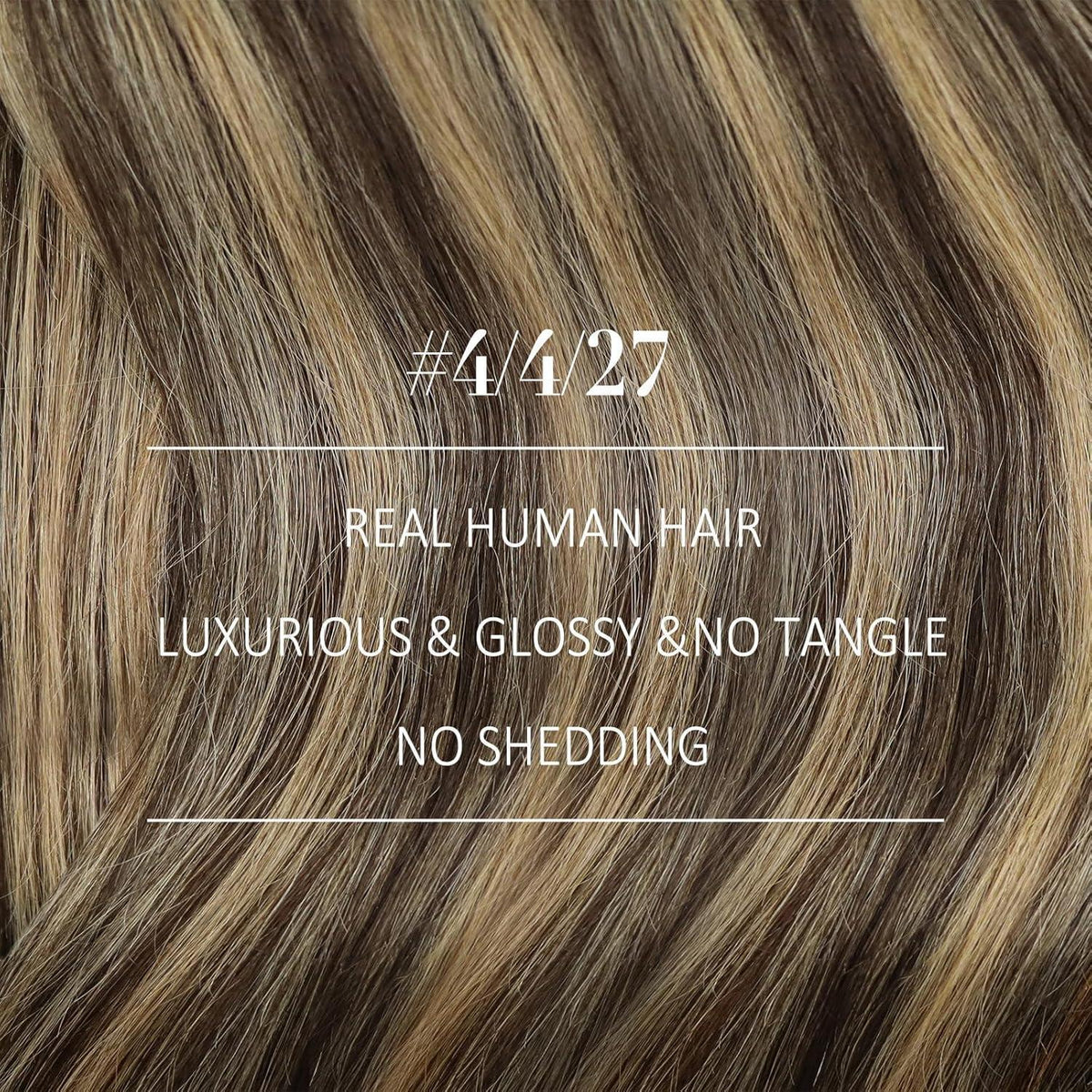 Echthaar Tressen Ombre 45cm - Blond, Braun & Balayage