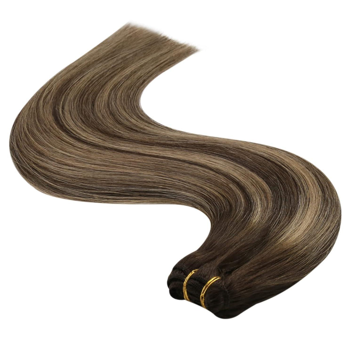 Echthaar Tressen Ombre 45cm - Blond, Braun & Balayage