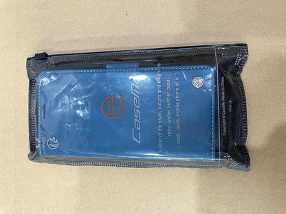 Samsung Galaxy S22 5G Hülle Blau Leder RFID Flip Case Wallet 6,1 Zoll
