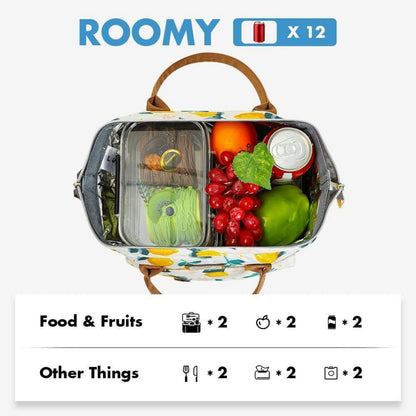 Isolierte Lunchtasche Damen - Zitronengelb, 11L