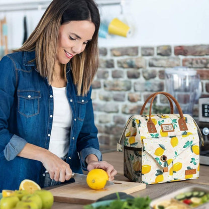Isolierte Lunchtasche Damen - Zitronengelb, 11L