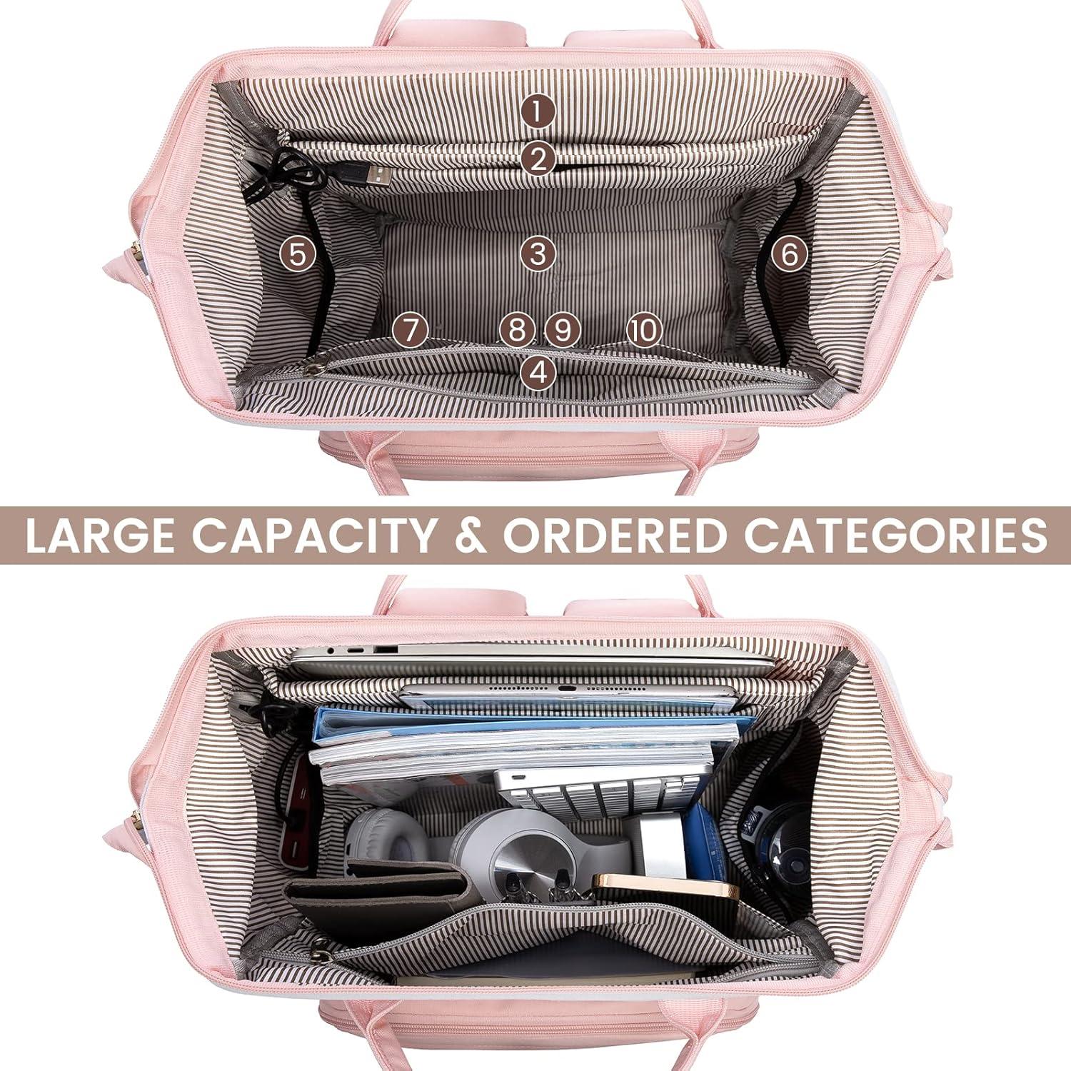 Rucksack Damen Groß 17.3 Zoll Laptop Schulrucksack Mädchen Teenager