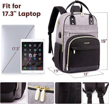 LOVEVOOK Laptop Rucksack Damen 17 Zoll Wasserdicht USB