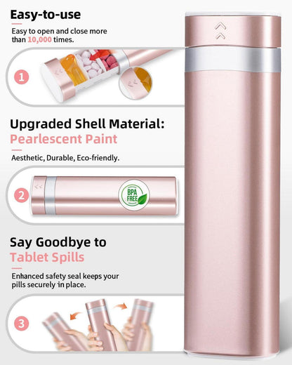 Tablettenbox 7 Tage BPA Frei Pillendose Reise Medikamentenbox