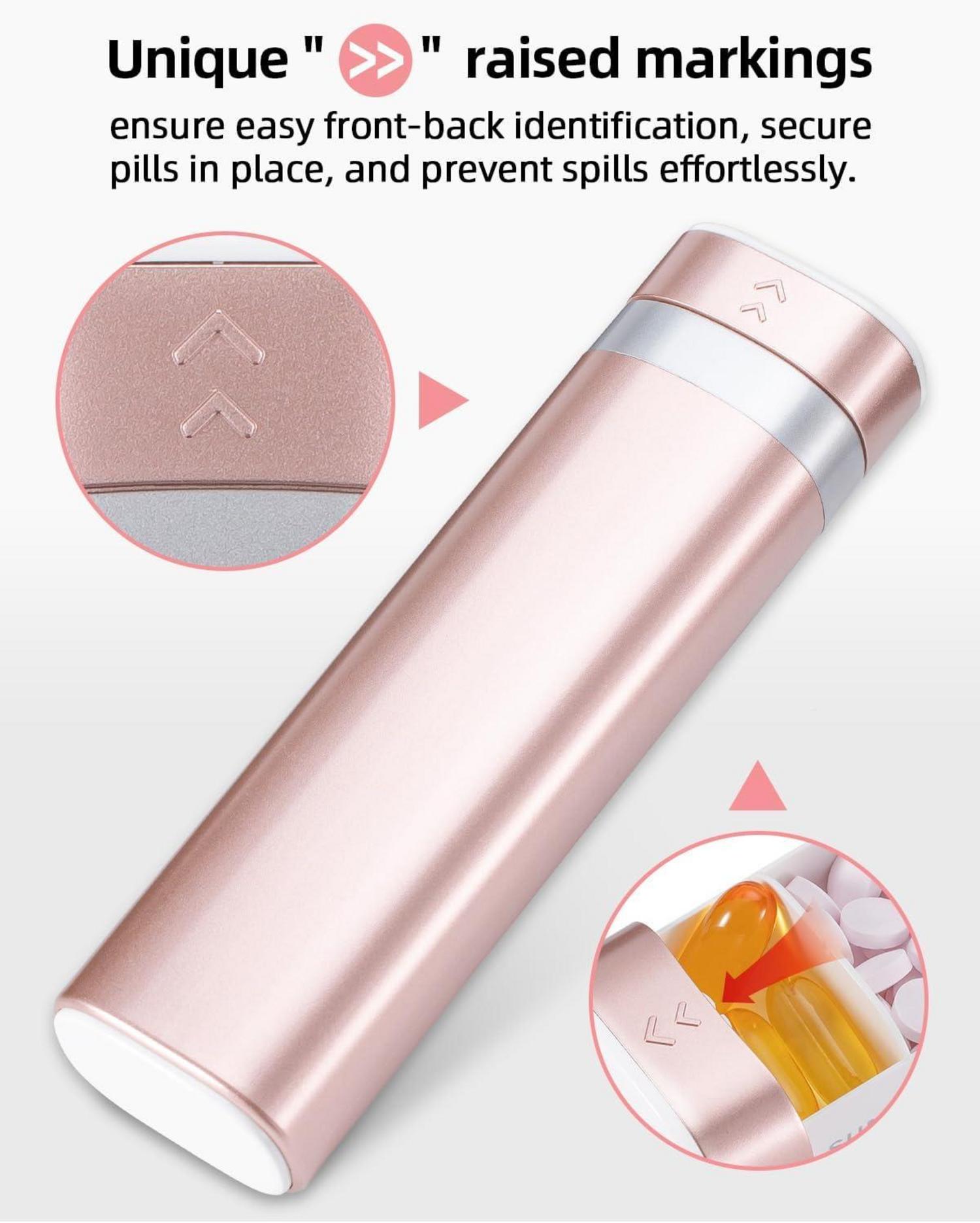 Tablettenbox 7 Tage Pillendose BPA-frei Reise Medikamentenbox Vitamine Organizer