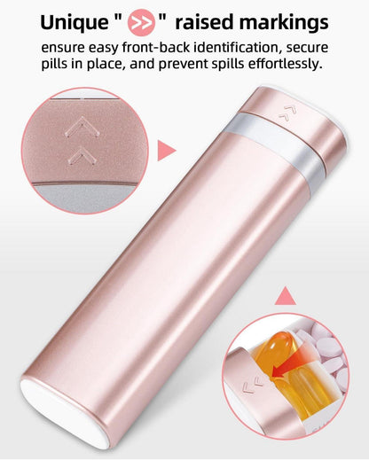 Tablettenbox 7 Tage Pillendose BPA-frei Reise Medikamentenbox Vitamine Organizer