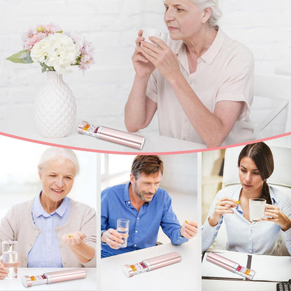 Tablettenbox 7 Tage Pillendose BPA-frei Reise Medikamentenbox Vitamine Organizer