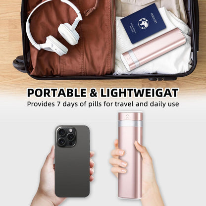 Tablettenbox 7 Tage BPA Frei Pillendose Reise Medikamentenbox