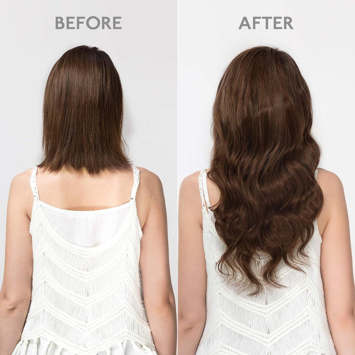 Echthaar Clip-Ins Schokoladenbraun 45cm 120g