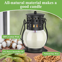 Citronella Kerzen Set im Retro-Stil für Camping und