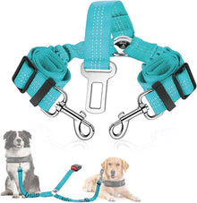 SlowTon Anschnallgurt Hund Auto 2in1 Sicherheitsgurt elastisch