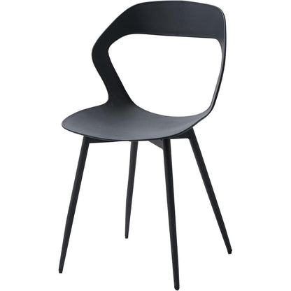 Moderner Esszimmerstuhl Set (8) – Schwarz, Skandinavisch & Ergonomisch