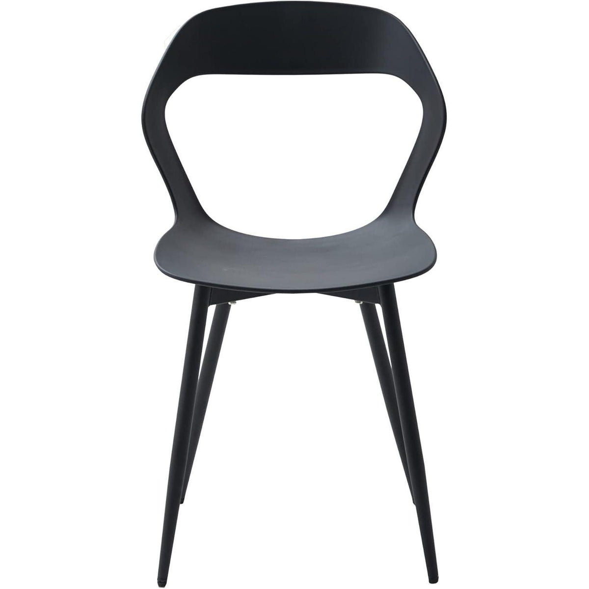 Moderner Esszimmerstuhl Set (8) – Schwarz, Skandinavisch & Ergonomisch