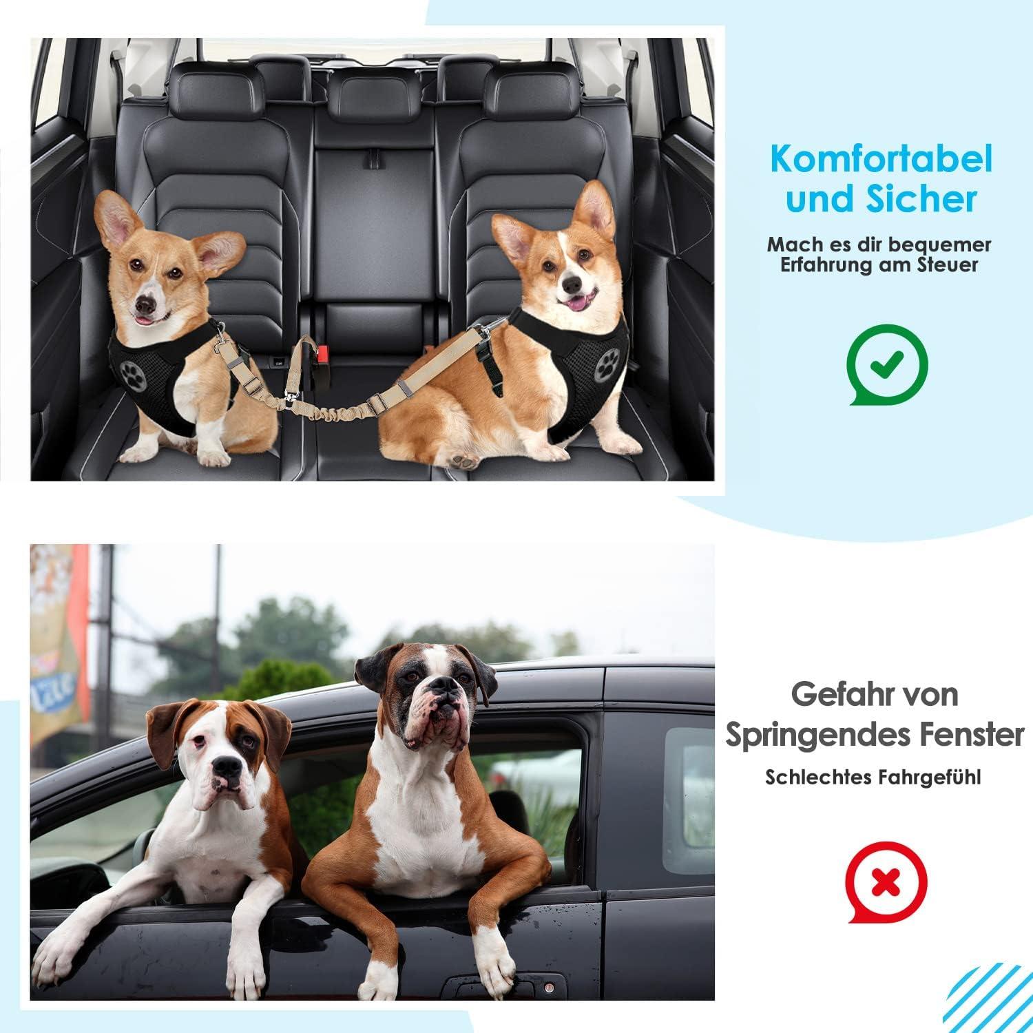 Anschnallgurt Hund Auto langlebig elastisch verstellbarer