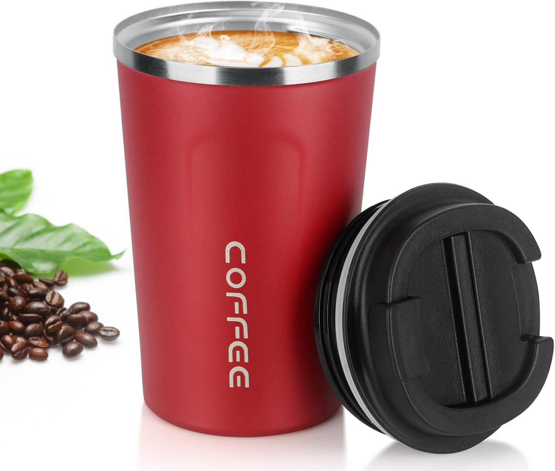 Thermobecher 380ml Edelstahl Isolierbecher AuslaufsicherKaffee Tee