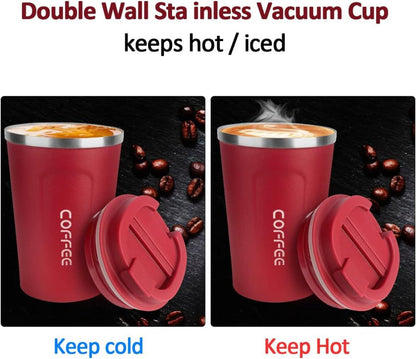 Thermobecher 380ml Edelstahl Isolierbecher AuslaufsicherKaffee Tee