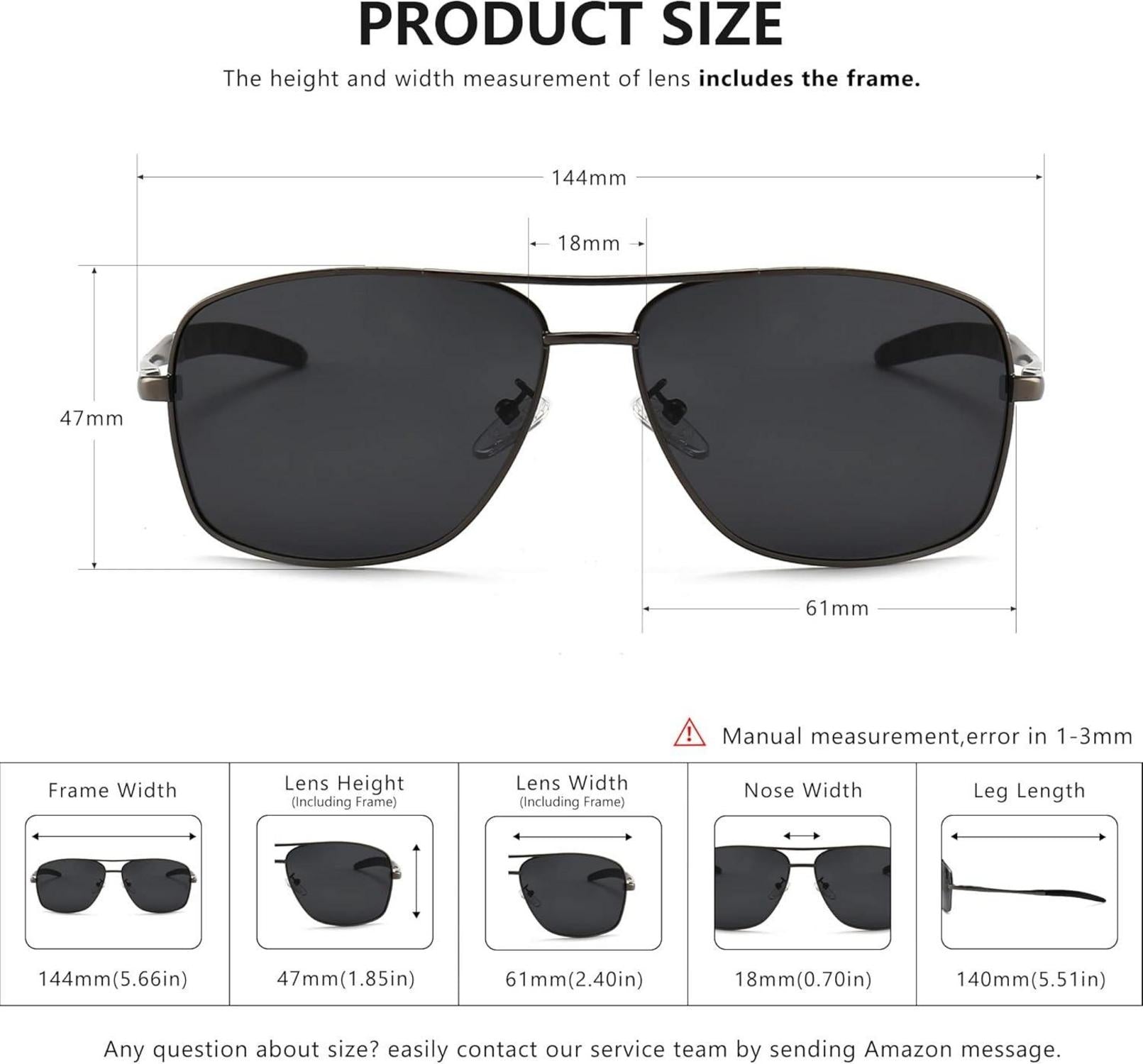 Polarized Sonnenbrille Herren Metallrahmen Angeln Golf Driving