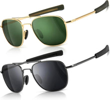 Polarisierte Piloten-Sonnenbrille mit verbesserten Bajonettbügeln