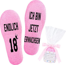 Flauschige Schokoladen-Geschenksocken mit rutschfester Sohle