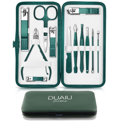 Professionelles Maniküre Pediküre Set mit PU-Box und Etui