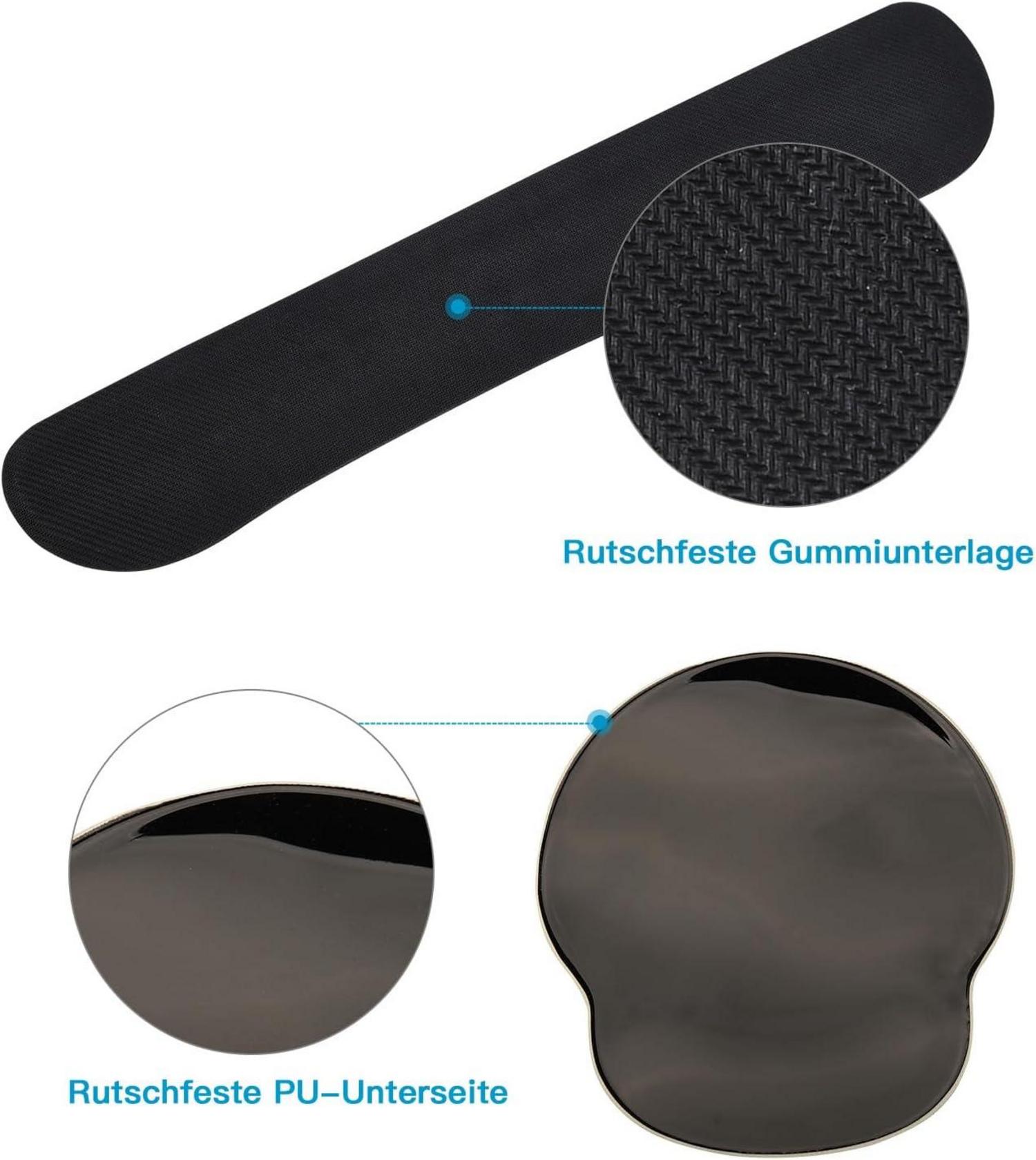 Ergonomisches Mauspad mit Gelkissen Handauflage und Tastatur
