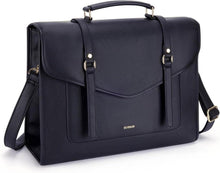 ECOSUSI Laptoptasche aus PU-Leder Damen 39,6 cm groß magnetisch