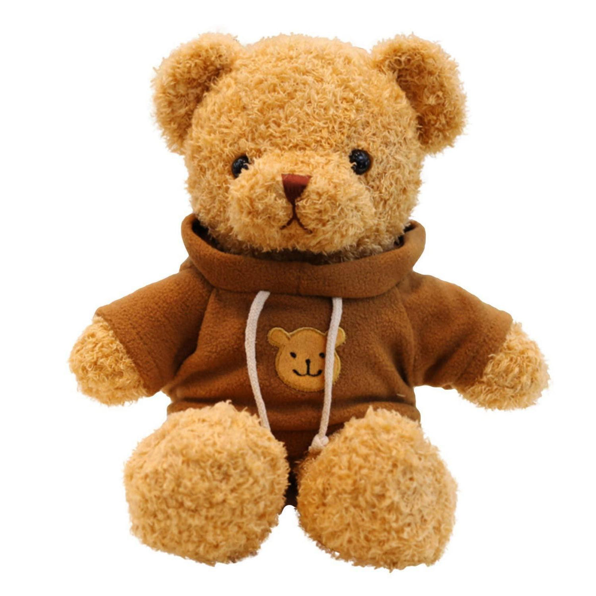 Teddybär mit Kapuze – Kaffeefarbe, 30cm
