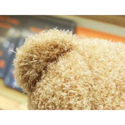 Teddybär mit Kapuze – Kaffeefarbe, 30cm