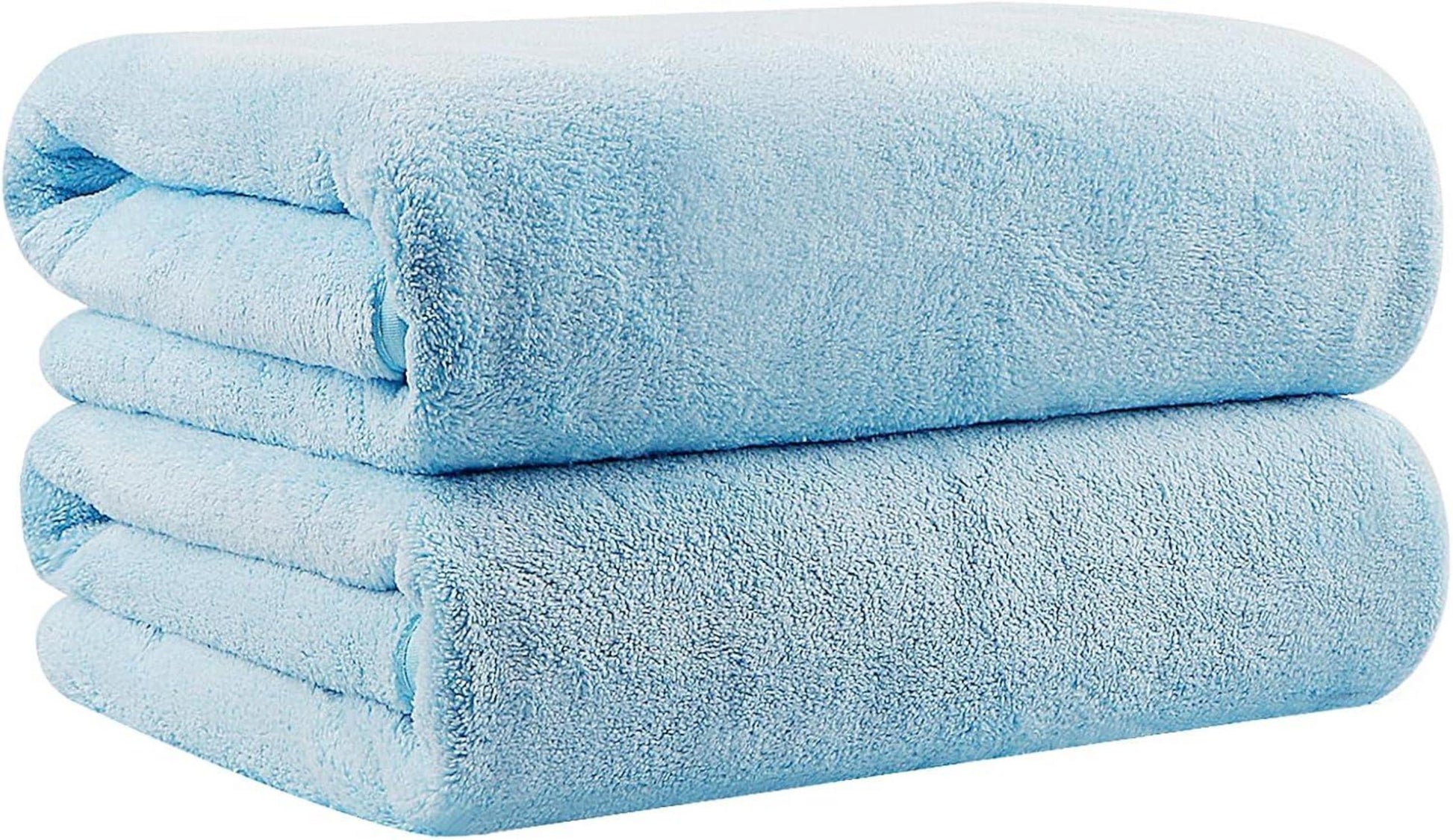 Badetuch-Set aus Mikrofaser für Sport, Yoga, Wellness - Blau