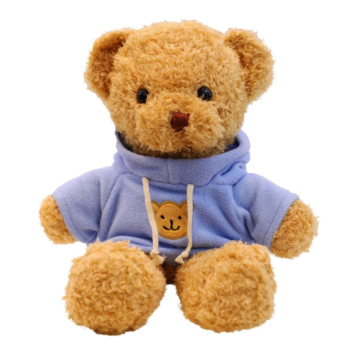 Weicher Teddybär mit Kapuze - 30cm Blau